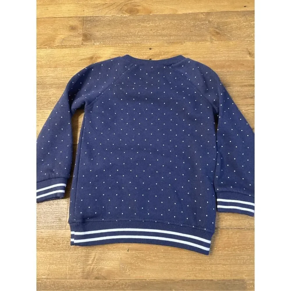 Juicy Couture Size 4 Girls Sweater blue rhinestones